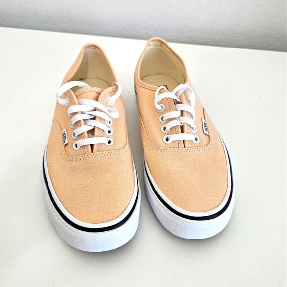 NWT Vans | Color Theory Honey Peach Authentic Low Top Lace Up Shoes Womens 9.5 - Picture 5 of 9